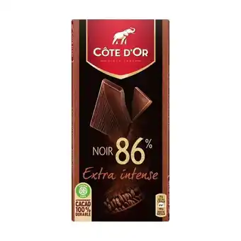 Pingo Doce Tablete chocolate preto extra 86% côte d'or promoção