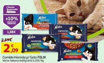 Auchan Comida húmida gato felix promoção