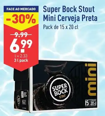 ALDI Super Bock Stout Mini Cerveja Preta promoção