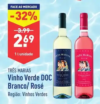 Tres Marias Vinho Verde Doc Branco/ Rose