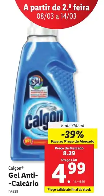 Lidl Gel Anti-Calcário 750ml promoção