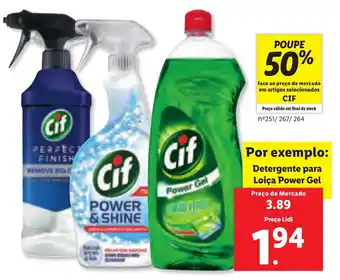 Lidl Detergente para Loiça Power Gel promoção