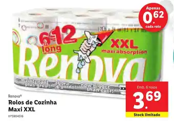 Lidl Rolos de Cozinha Maxi XXL 6 rolos promoção