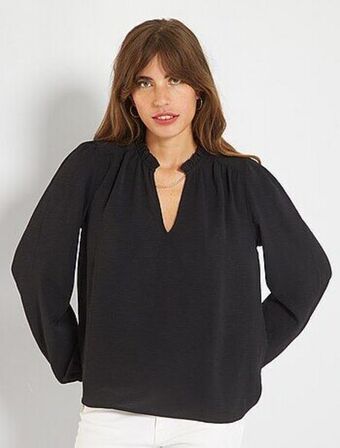 Kiabi Blusa leve e fluida com estampado promoção