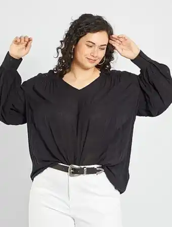 Kiabi Blusa com decote em v promoção
