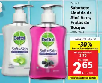 Lidl Sabonete Líquido de Aloé Vera/ Frutos do Bosque 250ml promoção