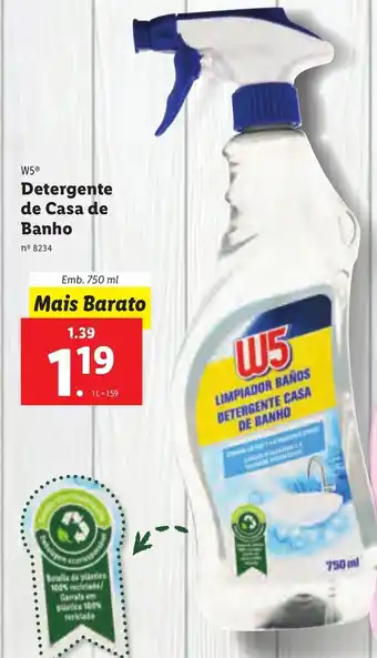 Lidl Detergente de Casa de Banho 750ml promoção