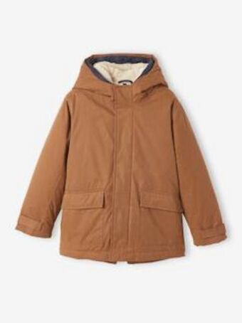 Vertbaudet Parka 3 em 1, com blusão amovível, para menino - castanho... promoção