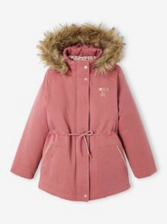 Vertbaudet Parka 3 em 1 com capuz, para menina - violeta medio liso promoção