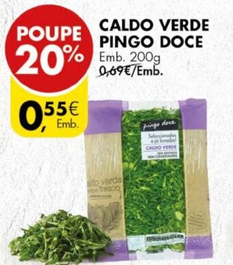 Pingo Doce Caldo Verde Pingo Doce 200g promoção