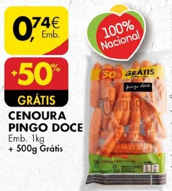 Pingo Doce Cenoura Pingo Doce 1kg promoção