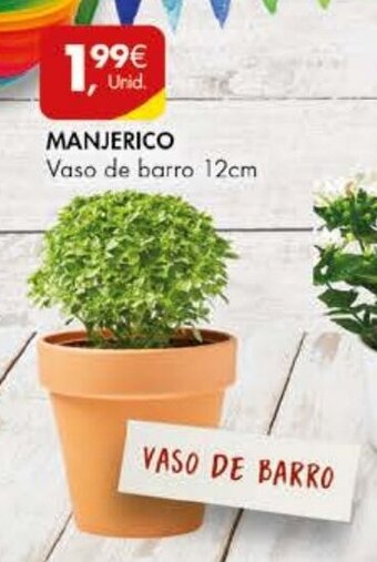 Manjerico Vaso de barro 12cm
