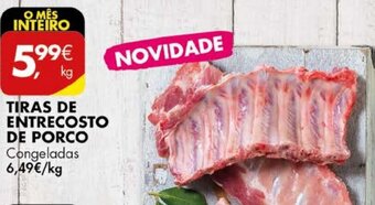 Pingo Doce Tiras de Entrecosto de Porco promoção