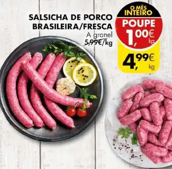 Pingo Doce Salsicha de Porco Brasileira/Fresca promoção