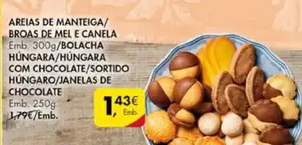 Pingo Doce Areias de Manteiga/Broas de Mel e Canela 300g promoção