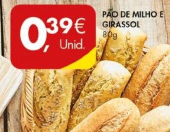 Pingo Doce Pão de Milho e Girassol 80g promoção