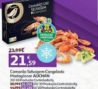 Auchan Camarão selvagem congelado madagáscar auchan promoção