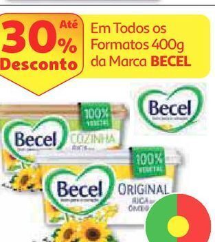 Auchan Creme vegetal becel promoção