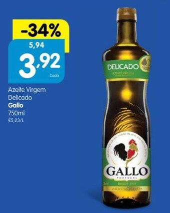 Minipreço Azeite Virgem Delicado Gallo 750ml promoção