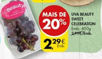 Pingo Doce Uva Beauty Sweet Celebration 400g promoção
