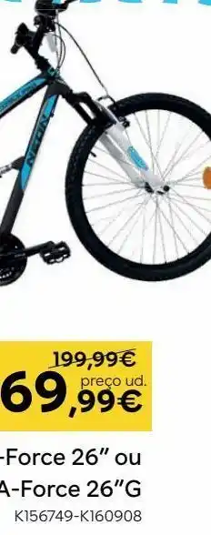 Toys R Us Bicicleta a-force g 26 polegadas promoção