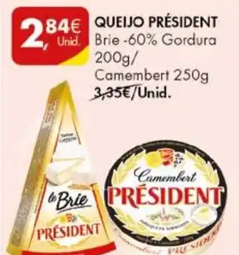 Pingo Doce Queijo Président promoção