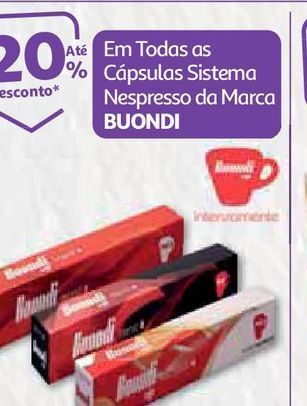 Auchan Cápsulas café buondi promoção
