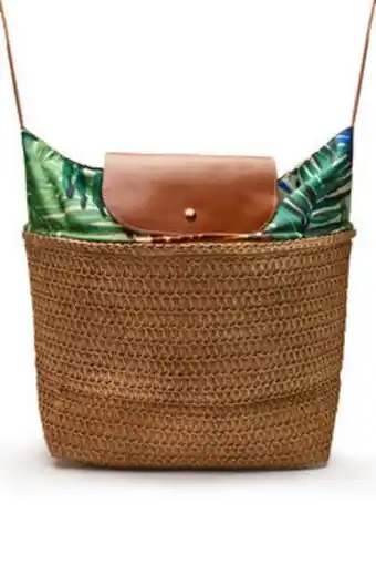 Springfield Bolso carrito playa rafia estampado tropical promoção