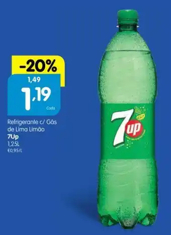 Minipreço Refrigerante c/ gas de Lima Limao 7Up 1.25L promoção