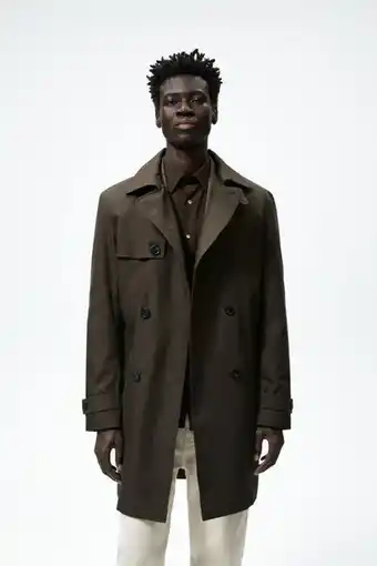 ZARA Trench cruzado promoção