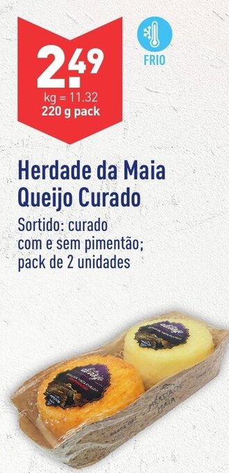 ALDI Herdade da Maia Queijo Curado promoção