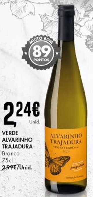 Pingo Doce Verde Alvarinho Trajadura 75cl promoção