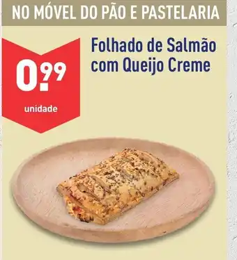 ALDI Folhado de Salmao com Queijo creme promoção