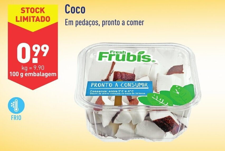 Promoção Coco em ALDI