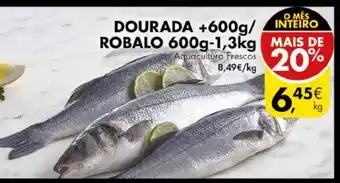 Pingo Doce Dourada +600g/Robalo 6006-1,3Kg promoção