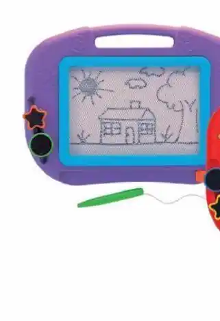 Toys R Us Quadro mágico roxo em preto e branco promoção