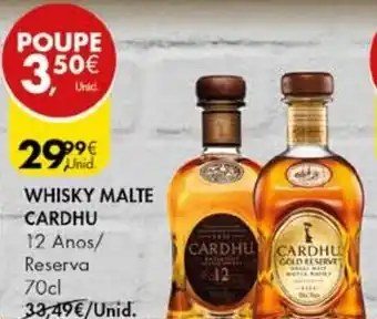 Pingo Doce Whisky Malte Cardhu promoção