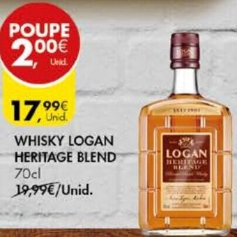 Pingo Doce Whisky Logan Heritage Blend 70cl promoção