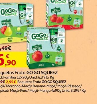 Auchan Saquetas go go squeez promoção