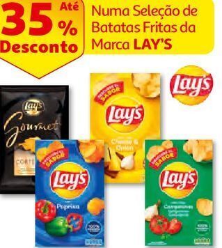Auchan Batatas lisas lay's promoção