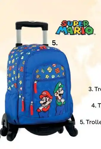 Toys R Us Mochila pré-escolar super mario & luigi com carro removível promoção