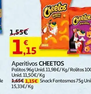Auchan Aperitivos cheetos rolitos promoção
