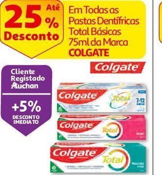 Auchan Pasta de dentes colgate promoção