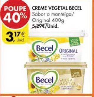 Pingo Doce Margarina vegetal becel promoção