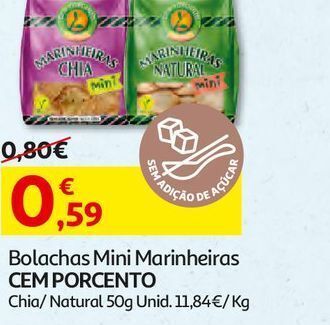 Auchan Bolachas cem porcento promoção