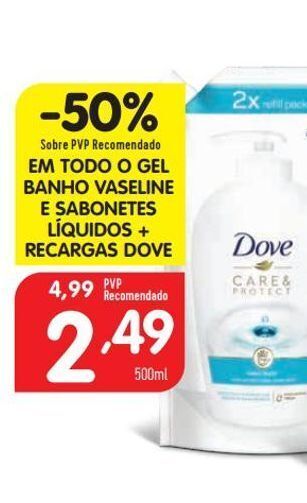 Minipreço Gel de banho dove promoção