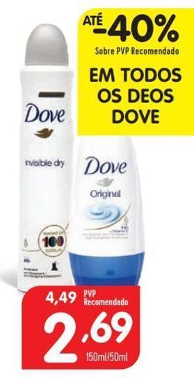 Minipreço Desodorizante dove promoção