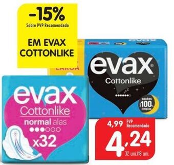 Minipreço Absorvente evax promoção