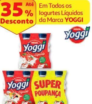 Auchan Iogurte liquido yoggi promoção
