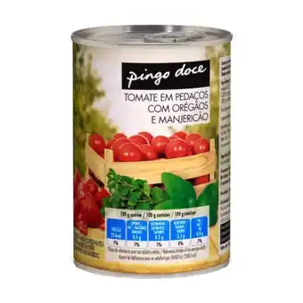 Pingo Doce Tomate em pedaços com orégãos e manjericão pingo doce promoção
